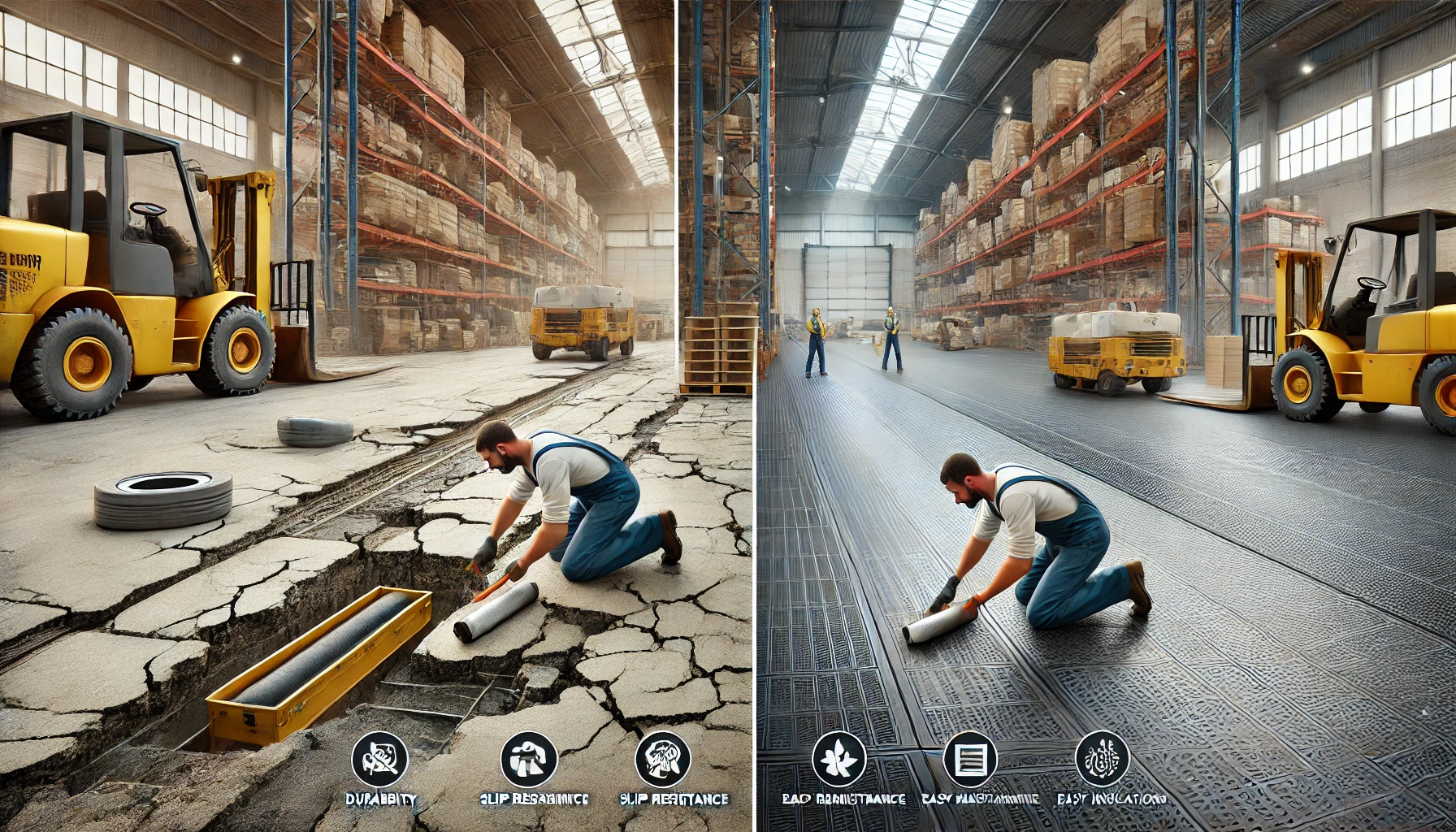 Concrete vs. PVC Interlocking Floor Tiles: Which is Better for Heavy Machinery Environments?
