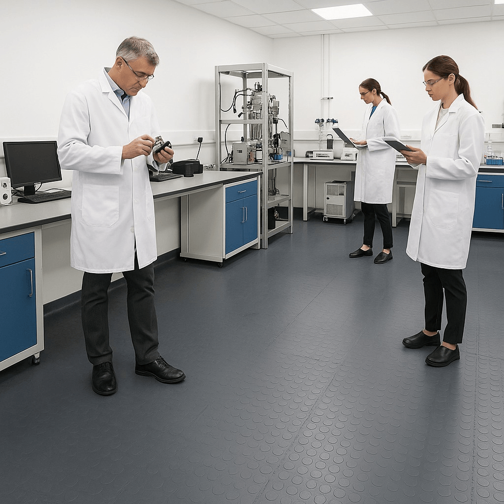 Industrial PVC Interlocking Floor Tiles 33 Controlled industrial clean area flooring