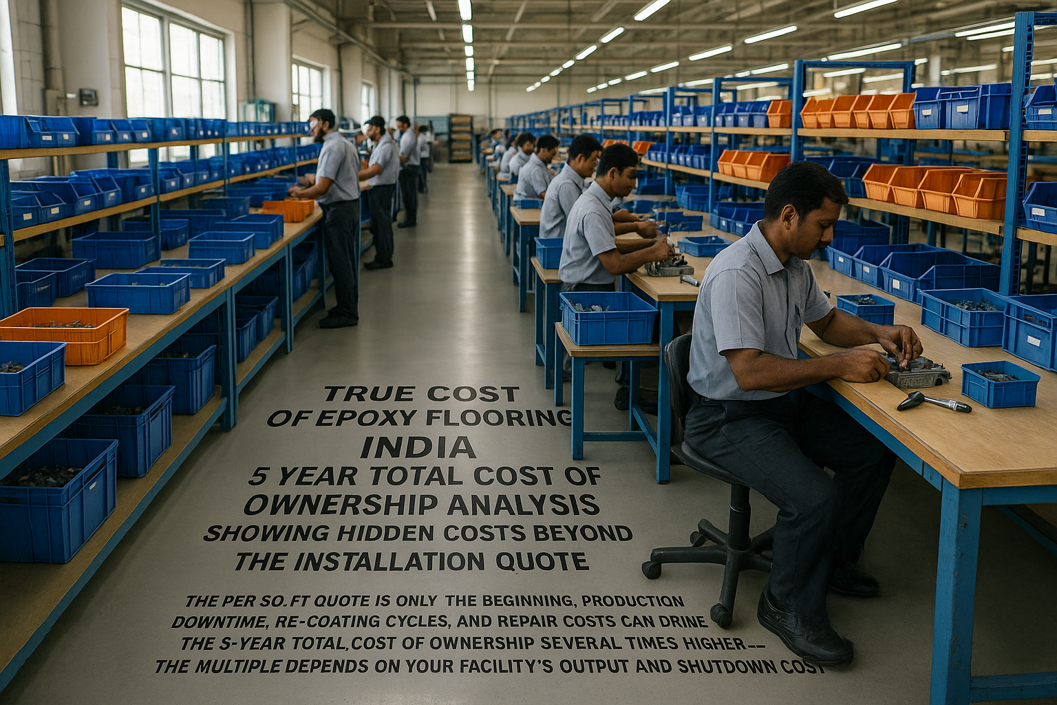 The True Cost of Epoxy Flooring in Indian Factories: What Your Quote Isn’t Telling You