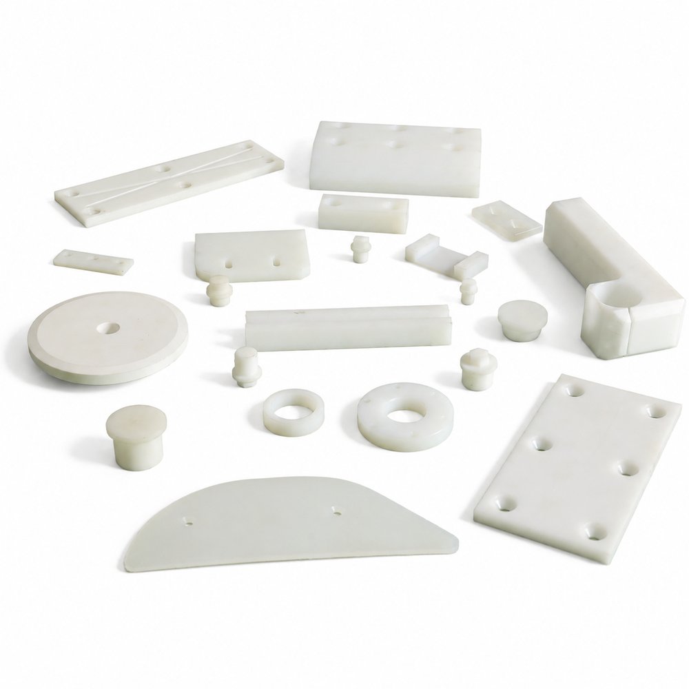 Home 27 Assorted custom plastic and nylon parts machined by CAMP