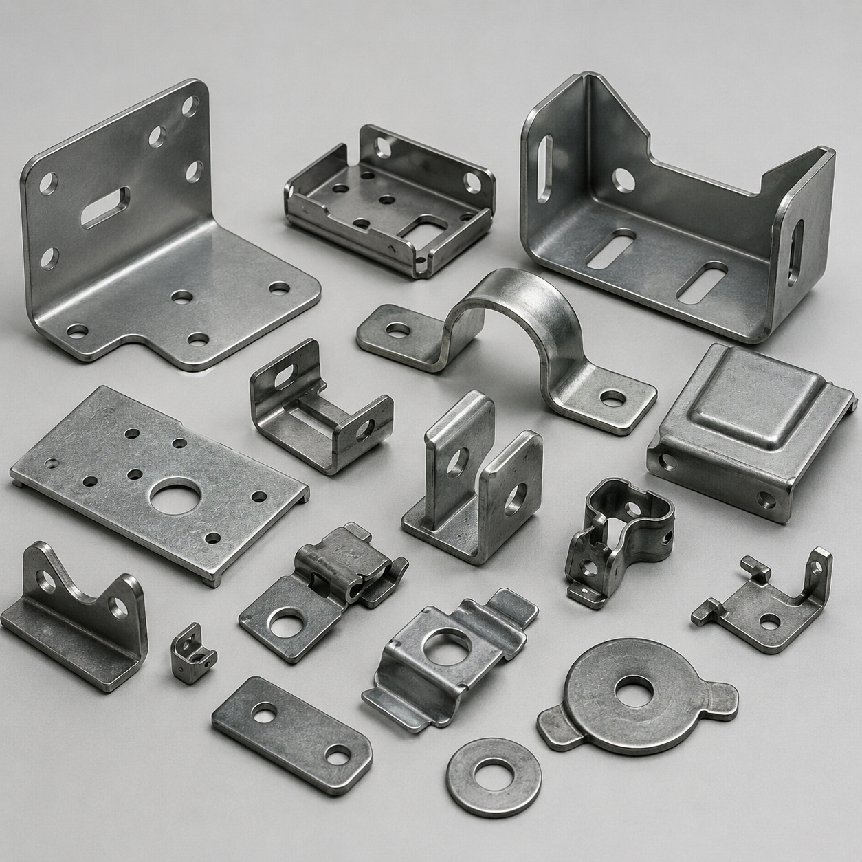 Home 24 Precision sheet-metal stamped brackets and components made by CAMP