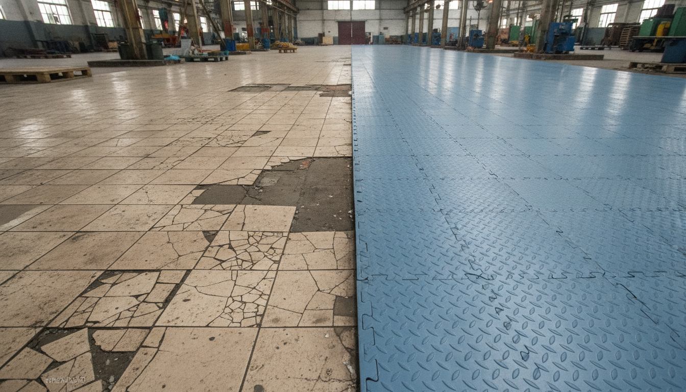 Ceramic Flooring or PVC Interlocking Tiles: What’s Best for High-Traffic Industrial Spaces? 1 Ceramic Flooring or PVC Interlocking Tiles: What’s Best for High-Traffic Industrial Spaces?